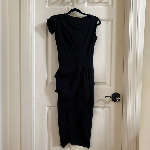 Maticevski Black Connector Slash Effect Cocktail Dress size S - Picture 14 of 16